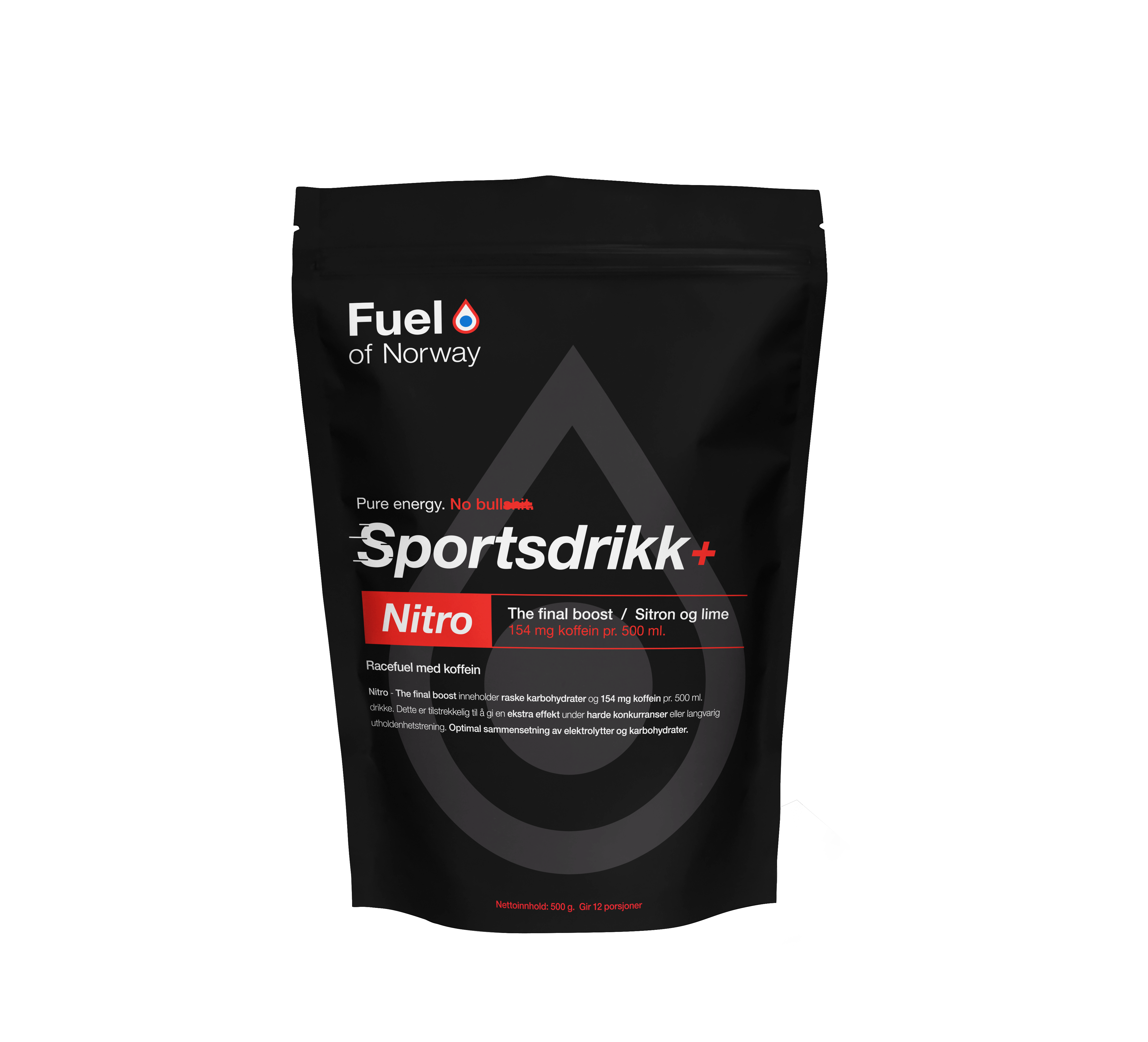 Nitro Sportsdrikke 0,5kg sitron/lime