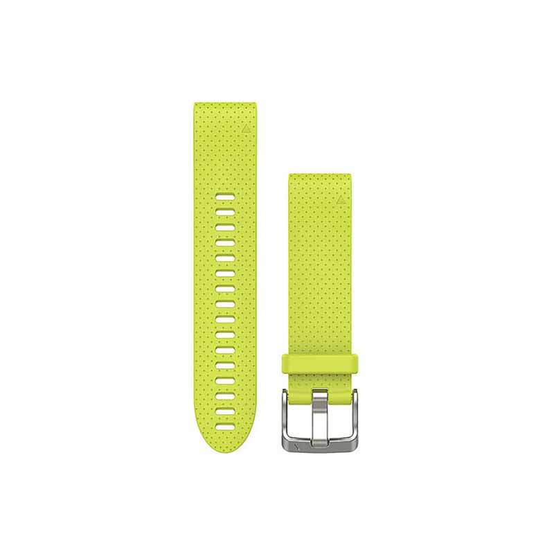 Acc,fenix 5s 20mm QuickFit Amp Yellow Silicone Band