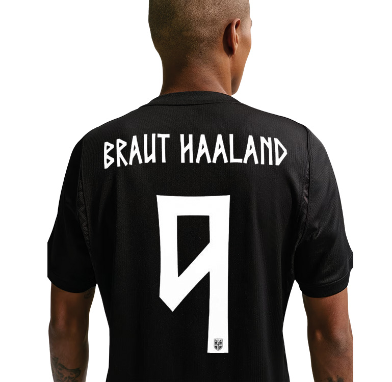 Norge Youth Stadium Away Jersey BRAUT HAALAND 2026