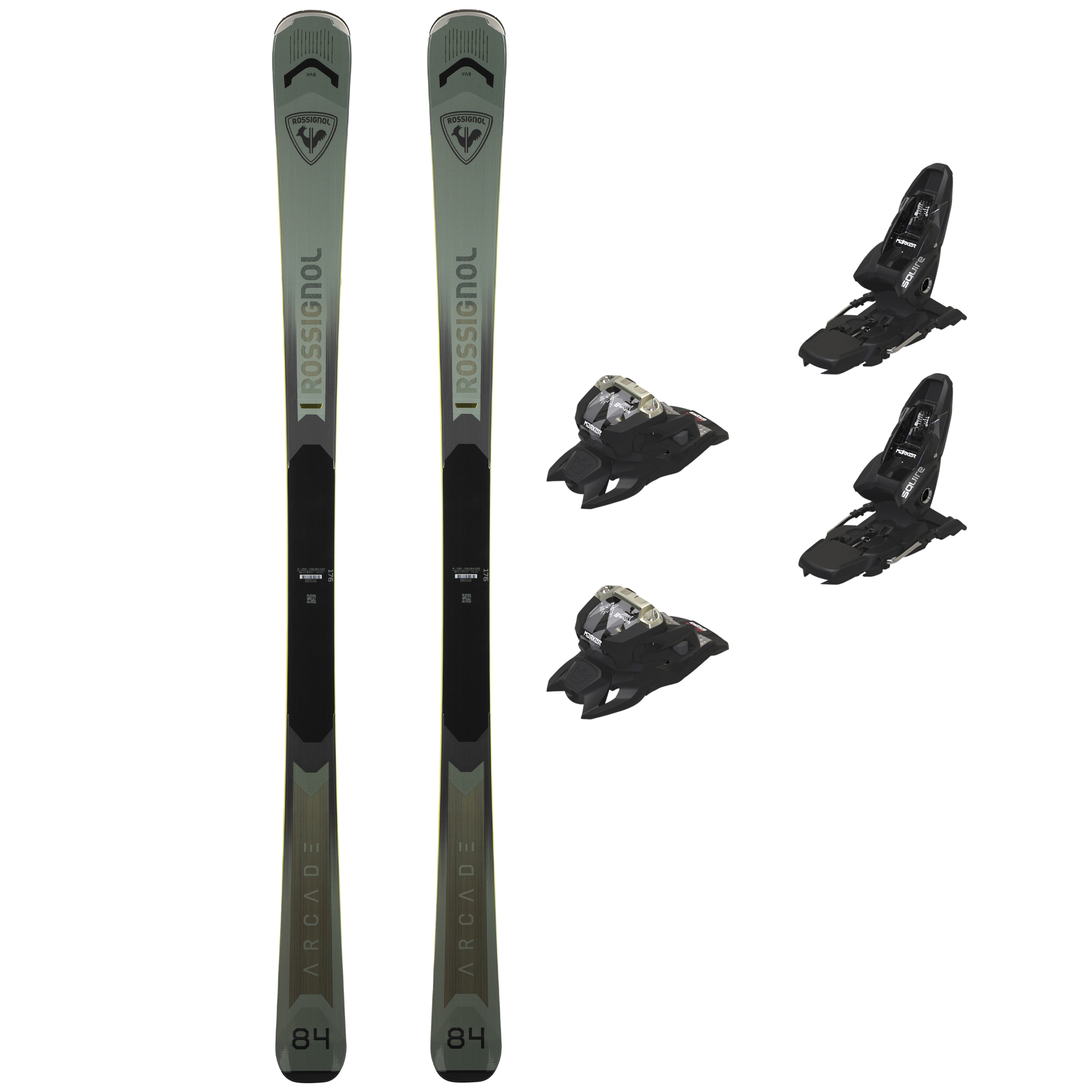 ROSSIGNOL ARCADE 84 OPEN & MARKER Squire 11, 90mm